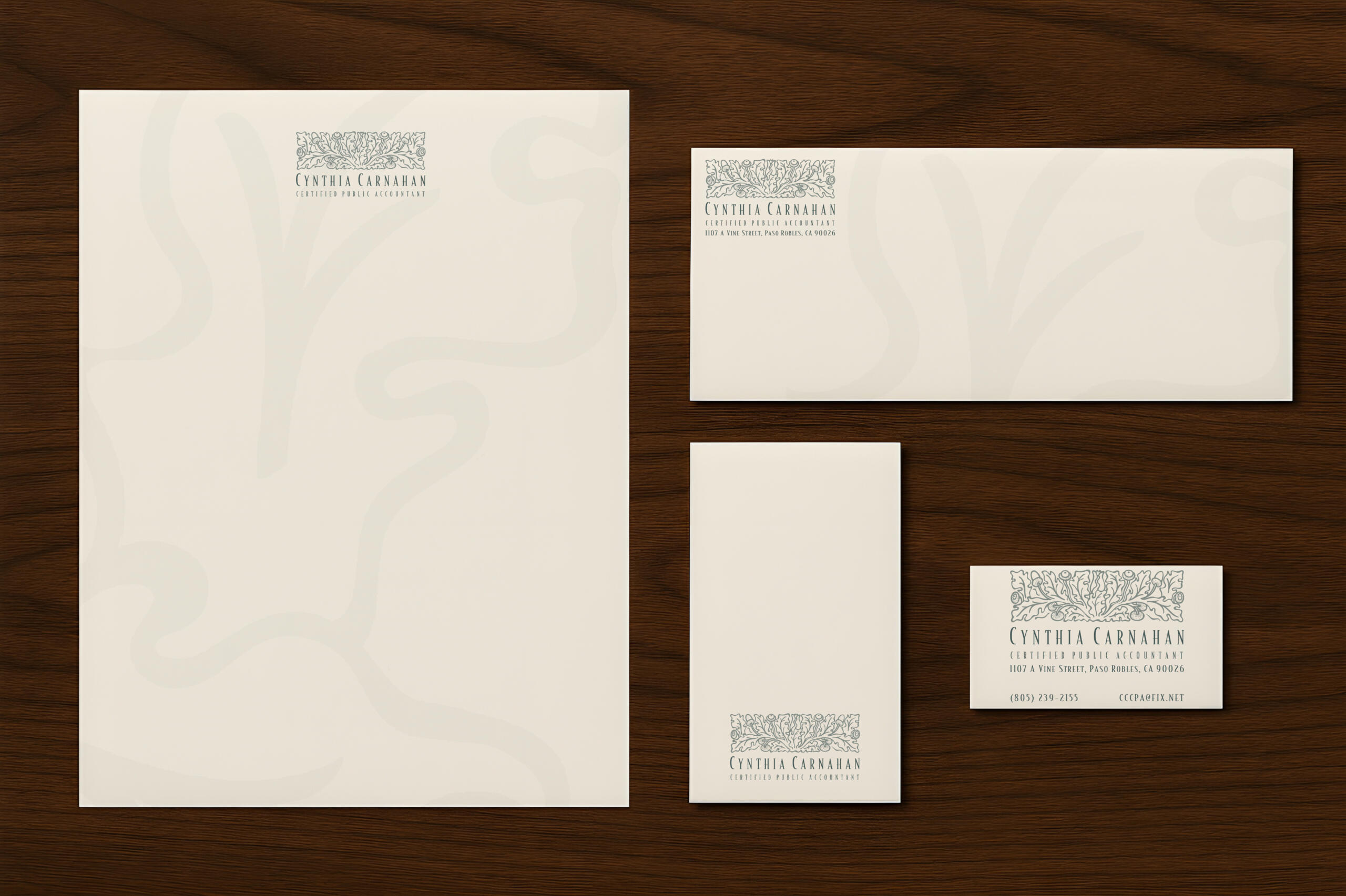 CYNTHIA CARNAHAN, CPA STATIONARY